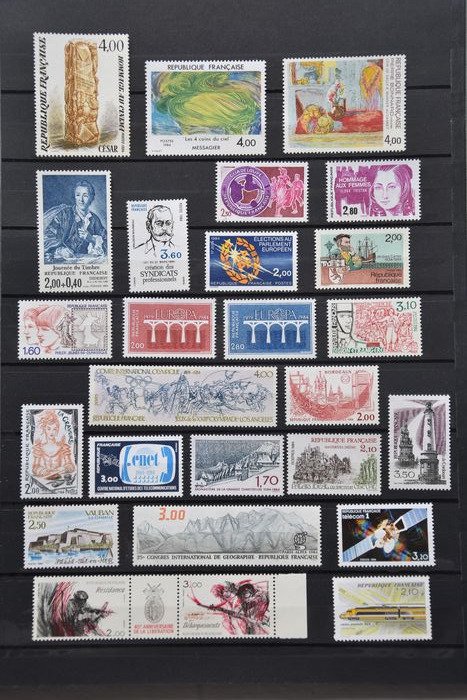 法国 1984/1989 - 六年系列，非常完整，包含笔记本。 - Neufs** luxe #2.1