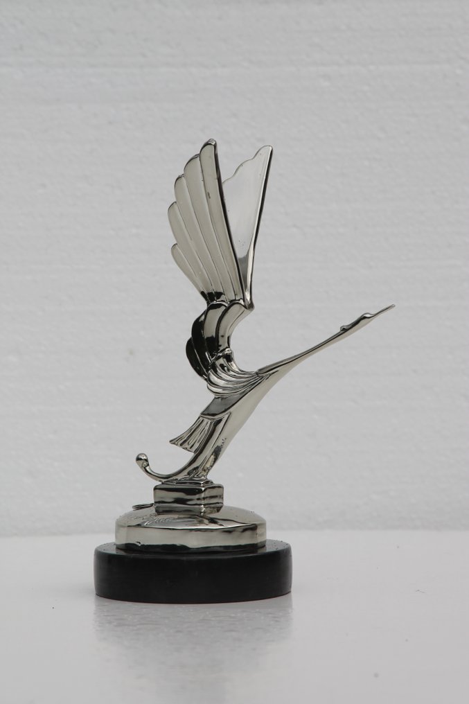 Maskottchen - hood ornament in de stijl van het relatief onbekende merk Hispano-Suiza - Bronze versilbert #1.0