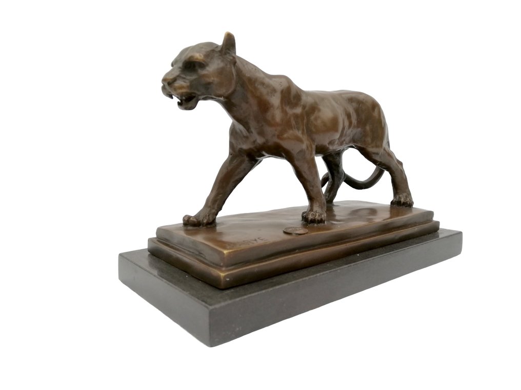 Αγαλματίδιο - Lioness - Μπρούντζος, Μάρμαρο #3.2