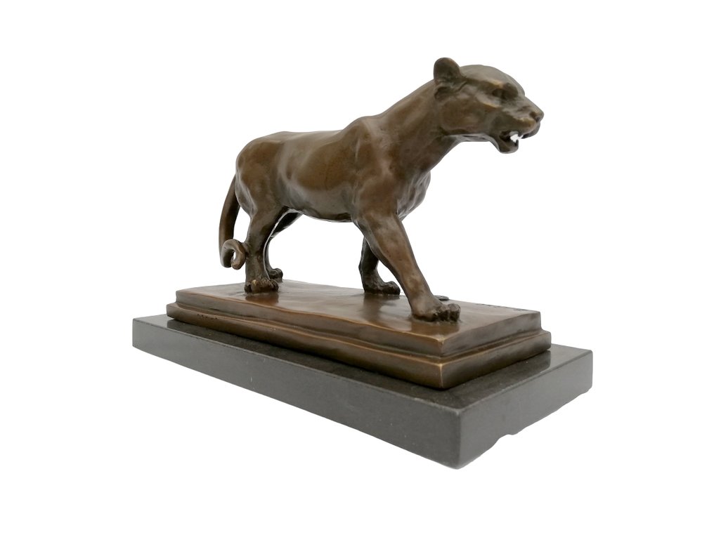 Αγαλματίδιο - Lioness - Μπρούντζος, Μάρμαρο #1.0