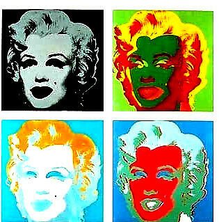 Andy Warhol - Ten Marilyns II  (139x81cm) #1.0