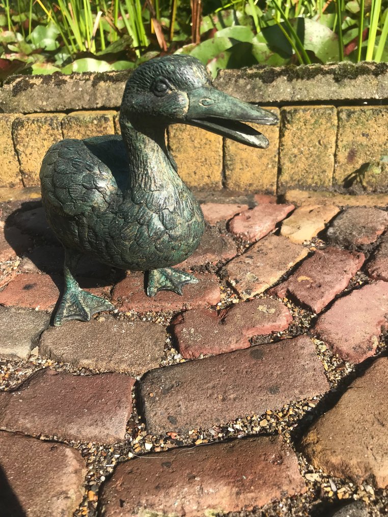户外雕塑, standind duck - 30 cm - 黄铜色 #3.2