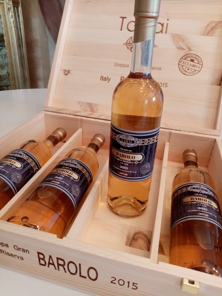 Tabai 2015 - Grappa Barolo Gran Riserva Cuvee - Alchemist  - 70 cl - 4 flaskor #1.0