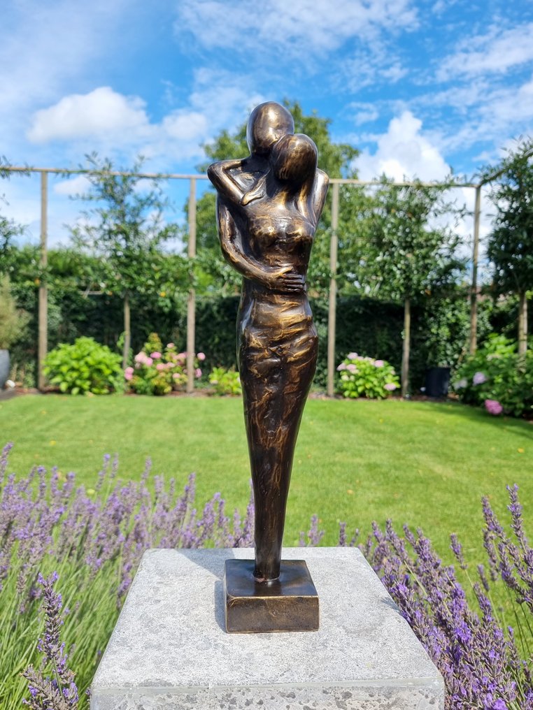 Αγαλματίδιο, An embracing couple - 46 cm - Μπρούντζος #4.3