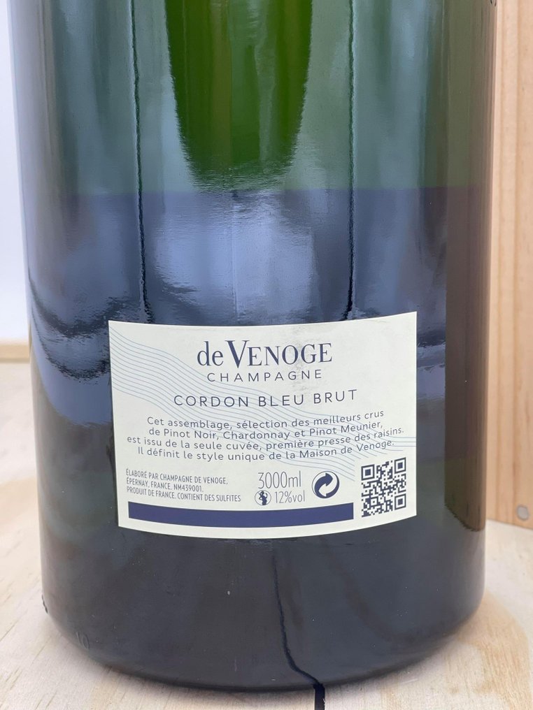 De Venoge, de Venoge, Cordon Bleu - Champagne Brut - 1 Double Magnum/Jeroboam (3 l) #3.2