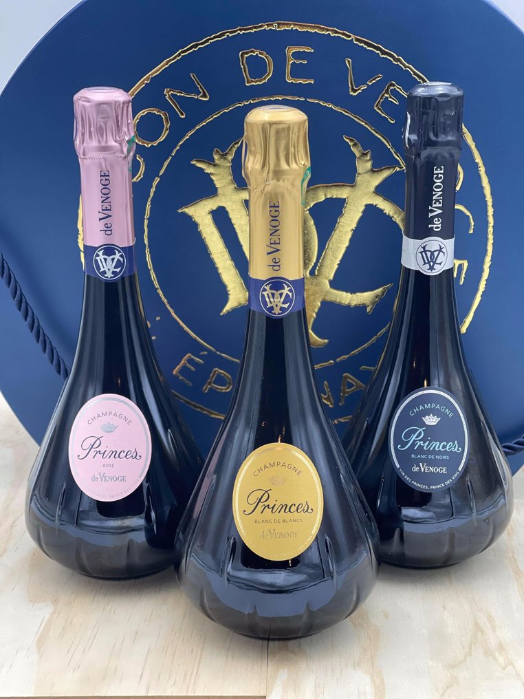 De Venoge, "Princes": Rosé & Banc de Blancs & Blanc de Noirs - Champagne - 3 Bottles (0.75L) #1.0