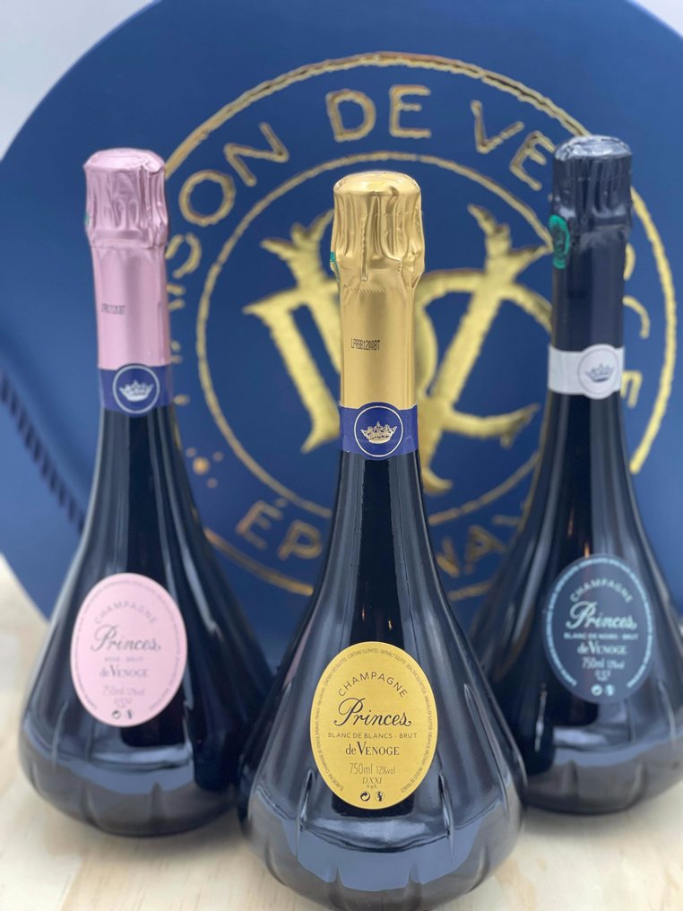 De Venoge, "Princes": Rosé & Banc de Blancs & Blanc de Noirs - Champagne - 3 Bottles (0.75L) #2.1