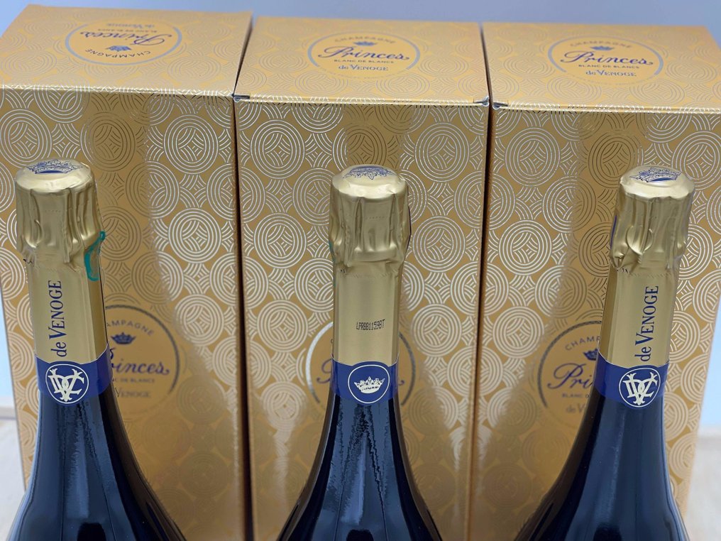 De Venoge, De Venoge "Cuvée Princes" Brut - Champagne Blanc de Blancs - 3 Bottles (0.75L) #2.1