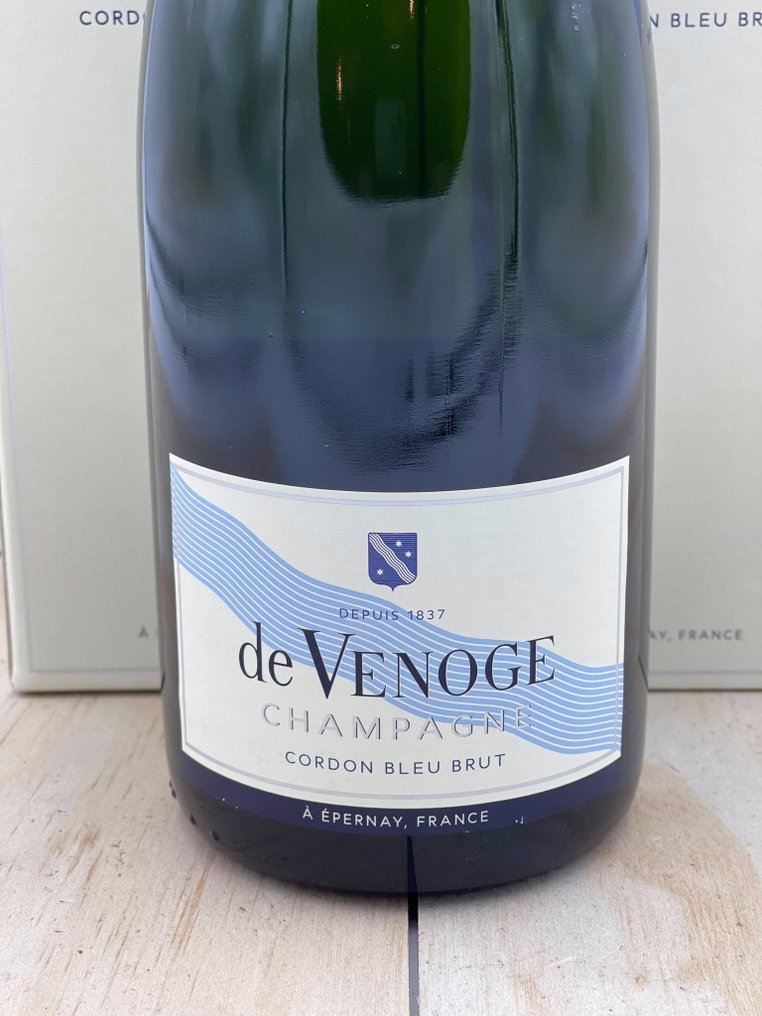 De Venoge, Cordon Bleu - Champagne Brut - 6 Bottiglie (0,75 L) #1.0