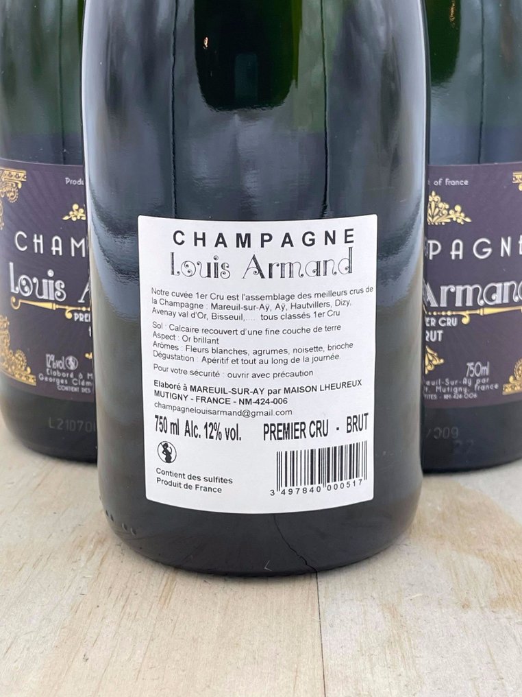 Louis Armand, Brut - 香槟地 Premier Cru - 6 Bottles (0.75L) #2.1