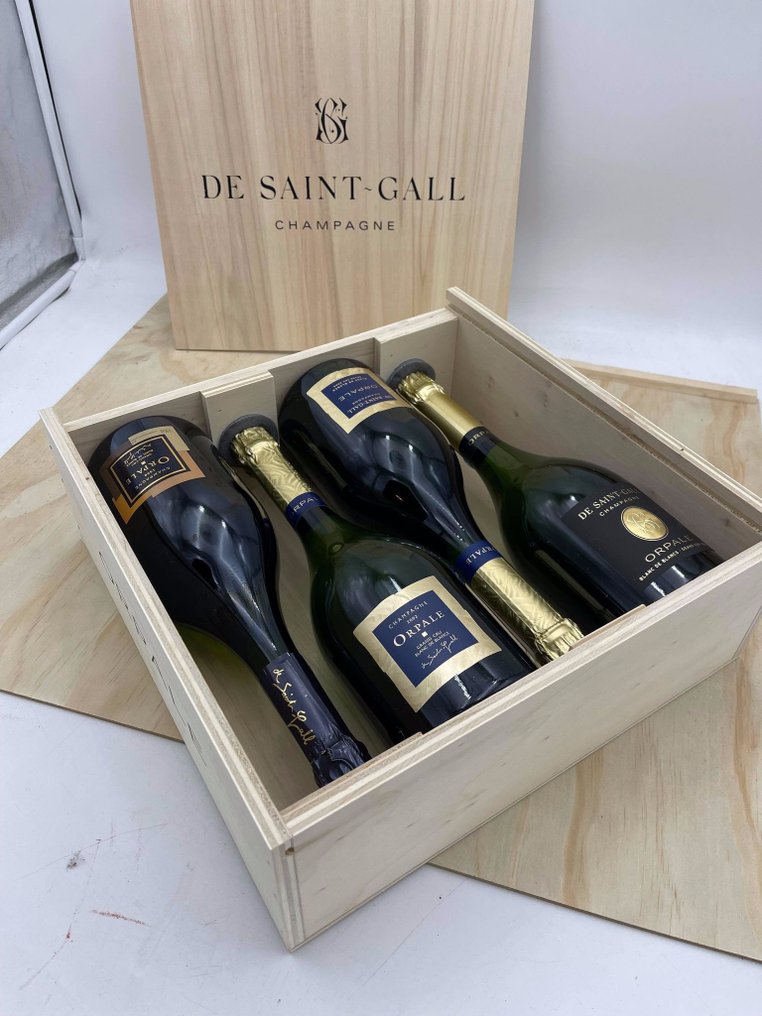 De Saint-Gall, Orpale, Blanc de Blancs: 1998 & 2002 & 2004 & 2008 - Σαμπάνια Grand Cru - 4 Bottles (0.75L) #1.0