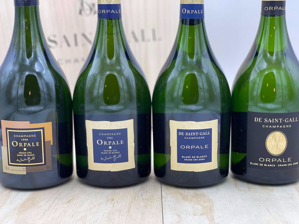 De Saint-Gall, Orpale, Blanc de Blancs: 1998 & 2002 & 2004 & 2008 - Σαμπάνια Grand Cru - 4 Bottles (0.75L) #2.1