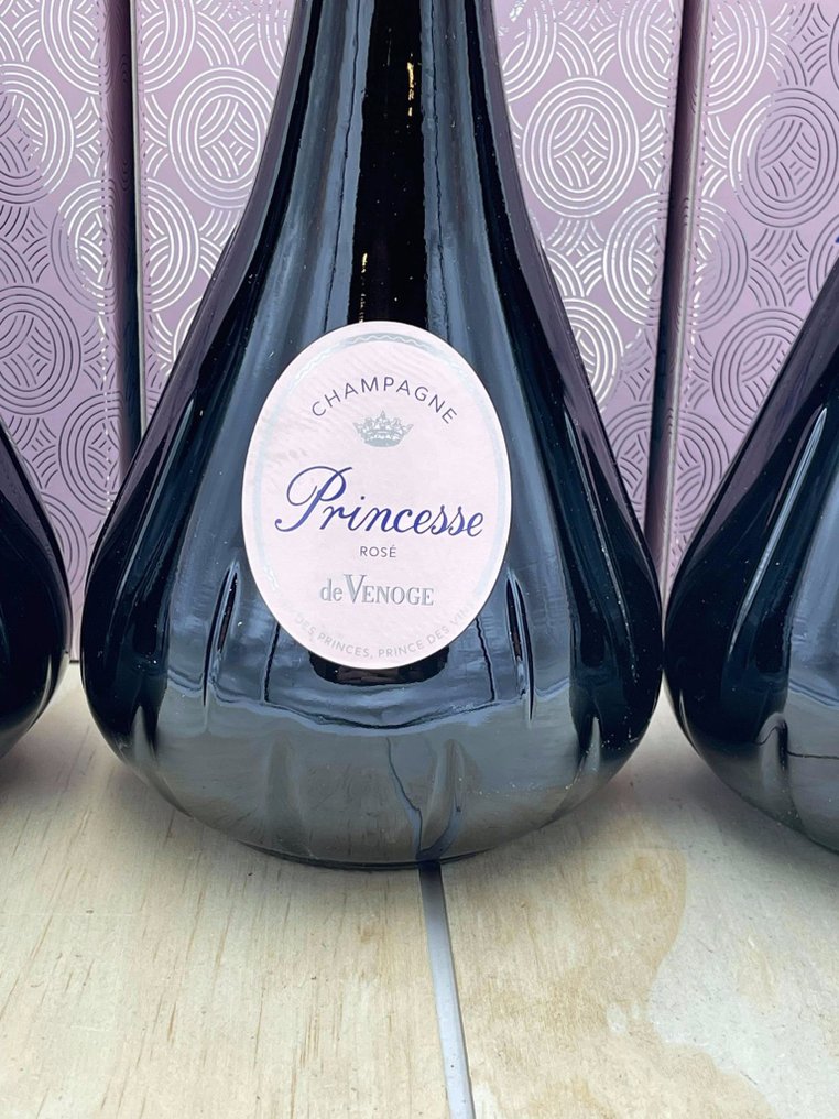 De Venoge, "Cuvée Princesse" Brut - Σαμπάνια Rosé - 3 Bottles (0.75L) #1.0