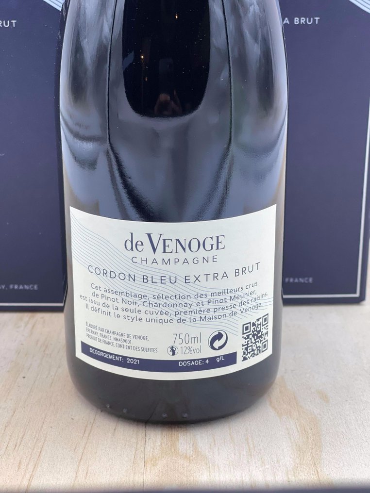 De Venoge, Cordon Bleu - Champagne Extra Brut - 6 Pullot (0.7 L) #2.1
