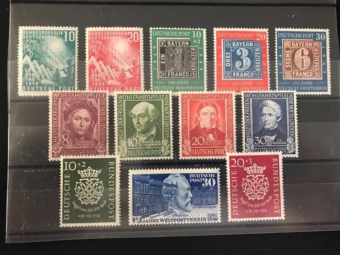 Duitsland, Bondsrepubliek 1949/1950 - Twee jaargangen - Michel 111/122 #1.0