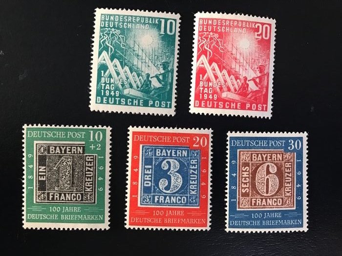 Duitsland, Bondsrepubliek 1949/1950 - Twee jaargangen - Michel 111/122 #1.0