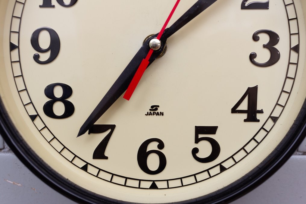 Ρολόι τοίχου - Seikosha CO. LTD Seiko -   Χάλυβας, Βακελίτης, Πλαστικό, Γυαλί - 1980-1990 #4.3