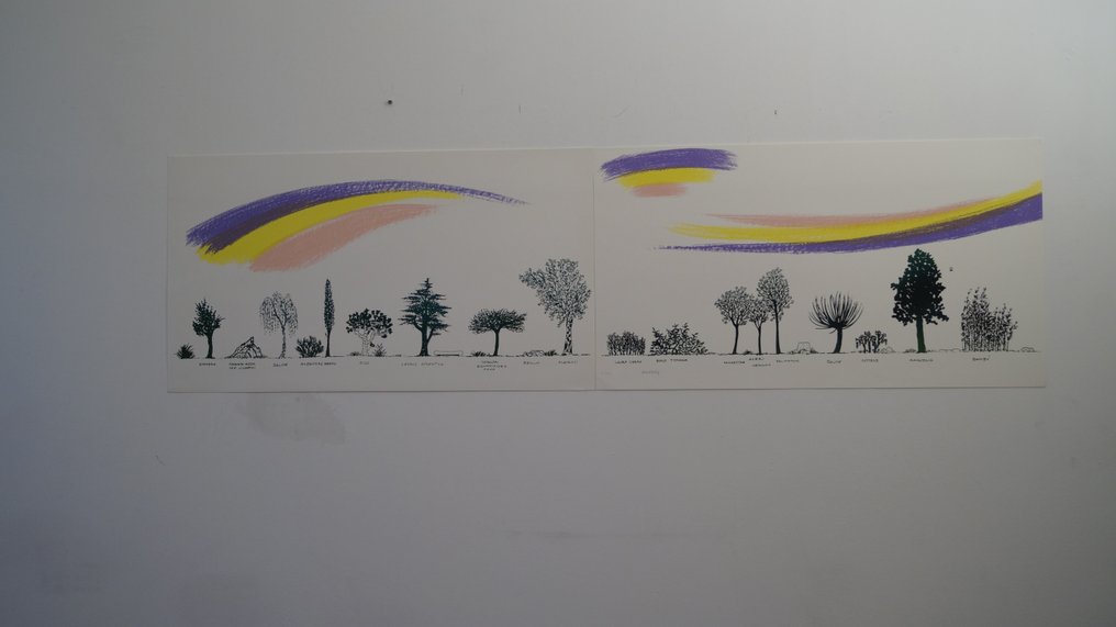 Bruno Munari (1907-1998) - Un viale di alberi diversi ( Grande formato ) #1.0