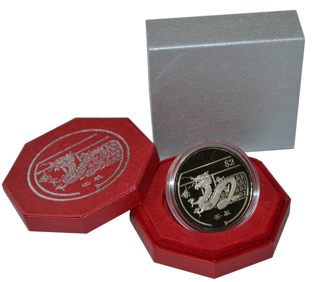 Σιγκαπούρη. 2 Dollars 2012 "Year of the Dragon'' (χωρίς τιμή ασφαλείας) #1.0