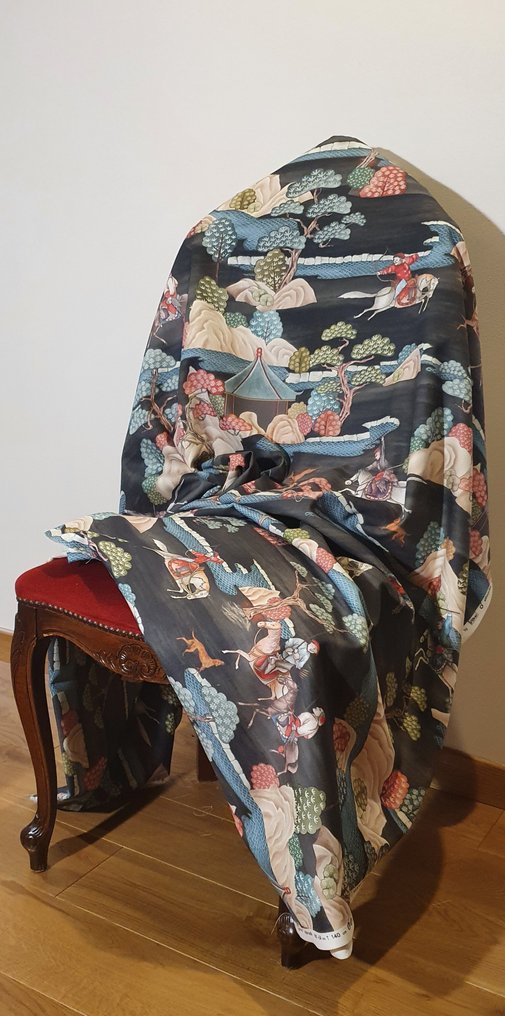 Rar stoff "Le CHAVALIER" -300x280cm- Jim Thompson-stil- Artmaison Kunstnerisk Design - Tekstil - 300 cm - 280 cm #1.0