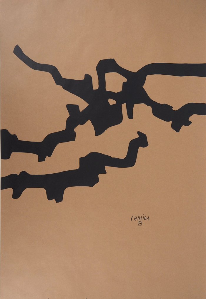 Eduardo Chillida (1924-2002) - Abstraction noire #1.0
