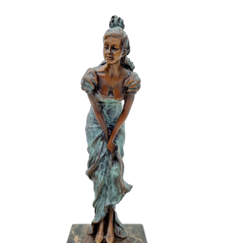 Statuetta - Gracefull lady - Bronzo, Marmo #2.1