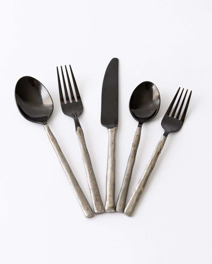 Daniel van Dijck - Σετ μαχαιροπίρουνων για 12 (75) - Μαύρο & Ασημί - Μέταλλο #4.3