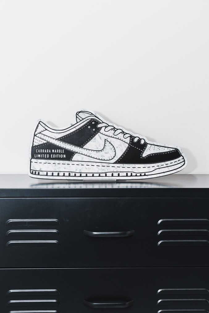 TM DESIGN - CARRARA MARBLE SHOE - LIMITED EDITION - 100% Made in Italy #1.0