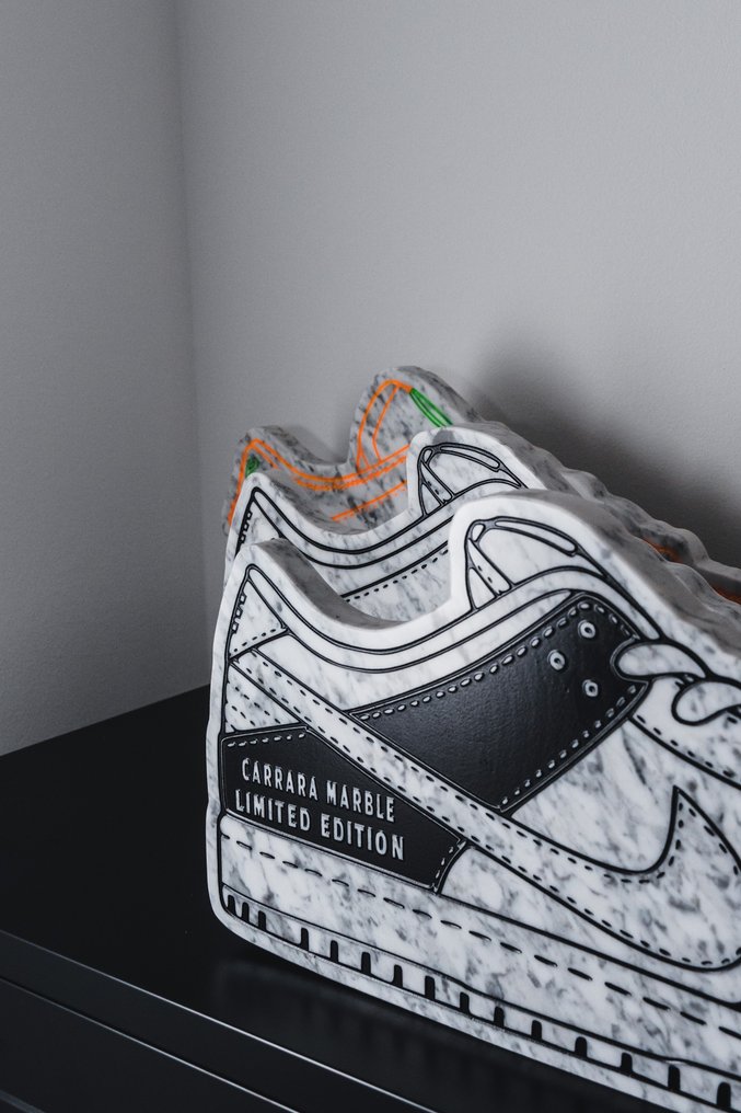 TM DESIGN - CARRARA MARBLE SHOE - LIMITED EDITION - 100% Made in Italy #4.3