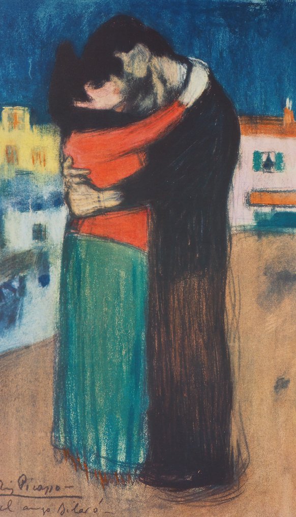 Pablo Picasso (1881-1973) - Hommage à Toulouse-Lautrec : Couple amoureux #3.2