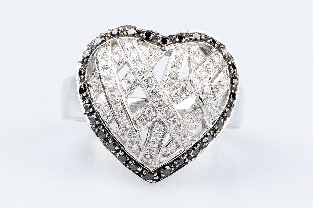 Δαχτυλίδι - 18 καράτια Λευκός χρυσός Διαμάντι (Φυσικό)  - Διαμάντι #4.3