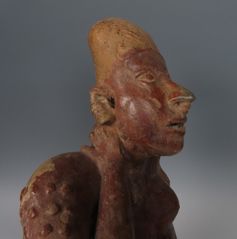 Jalisco, Westmexiko Terracotta Weibliche Figur. 100 v. Chr. – 250 n. Chr. 44 cm H. TL-Test. Mit spanischer Exportlizenz. #2.1