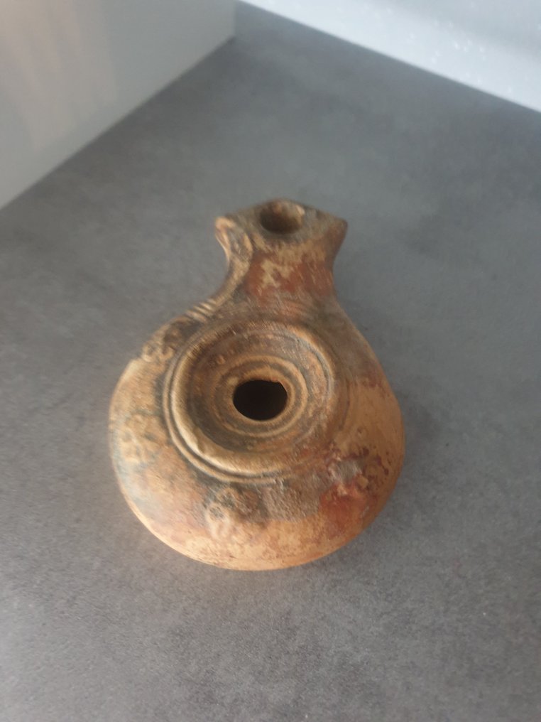 Roma antica Terracotta Lampada a olio - 2 cm  (Senza prezzo di riserva) #3.2