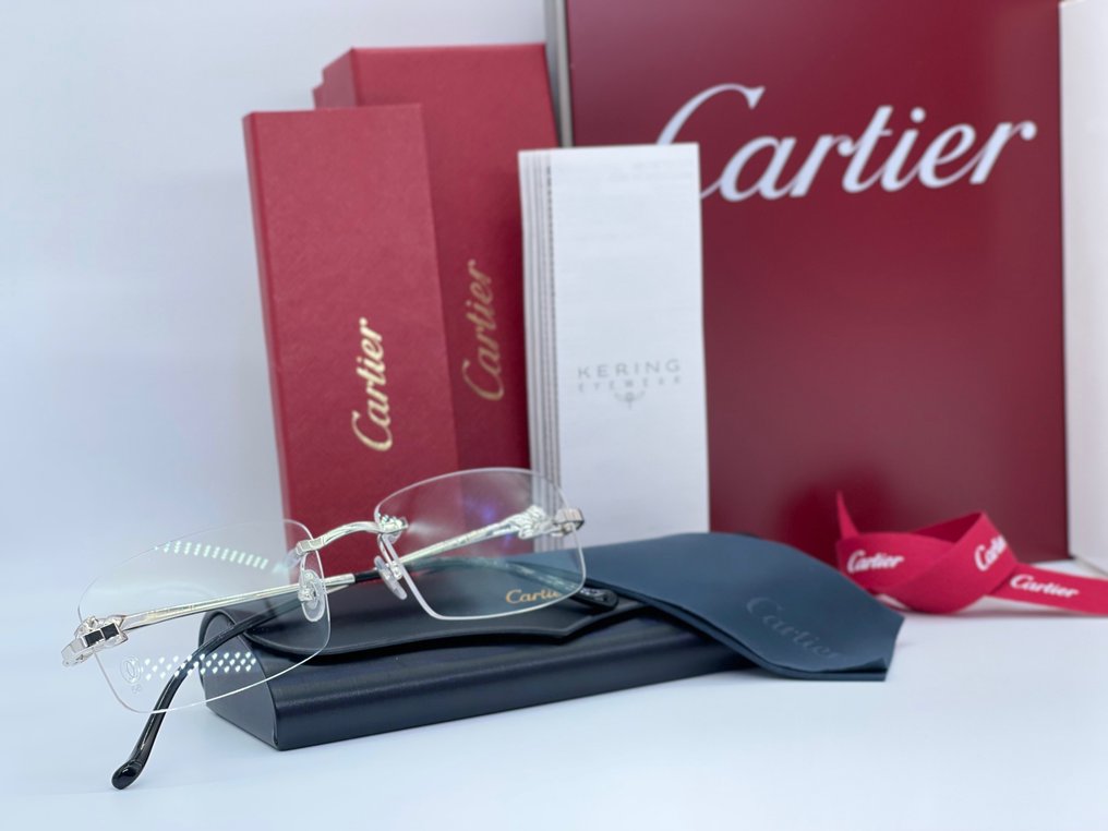 Cartier - Panthere Silver Gold Planted 18k - Spectacles #4.3