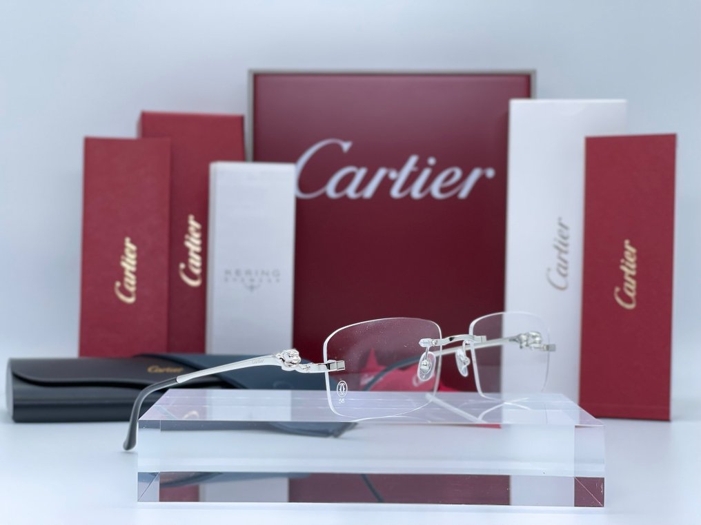 Cartier - Panthere Silver Gold Planted 18k - Spectacles #1.0