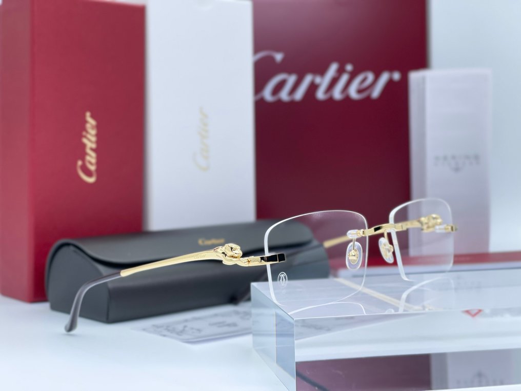 Cartier - Panthere Gold Planted 18k - Glasögon #2.2