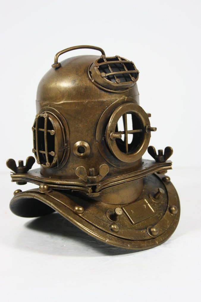 Diving helmet - "NAUTICAL DIVING HELMET" - Metal #1.0