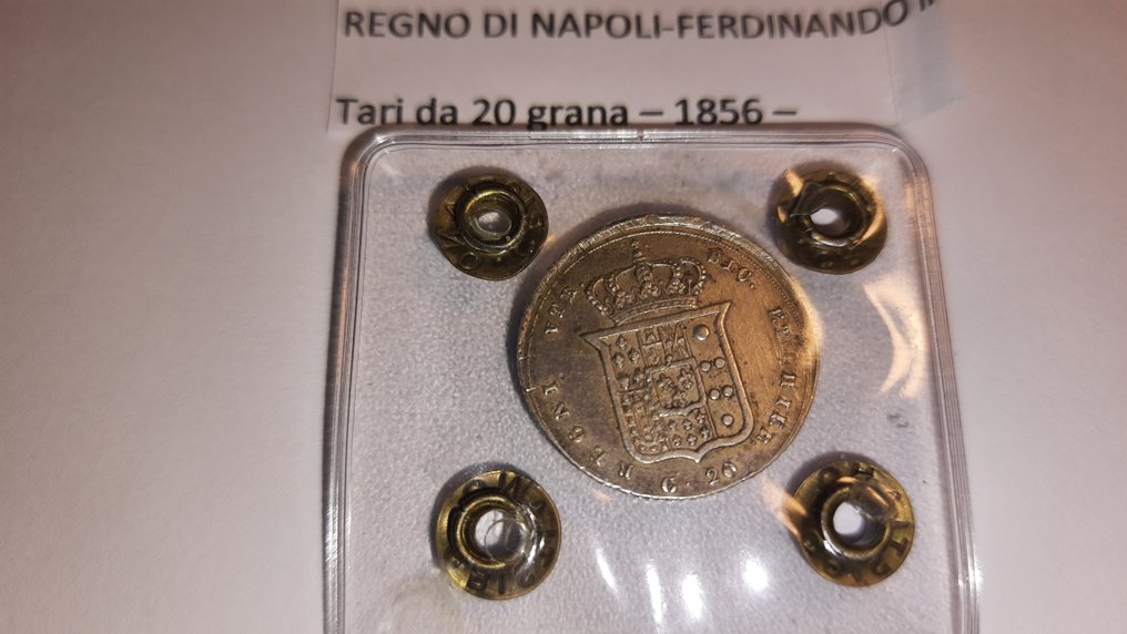意大利，兩西西里王國 Ferdinando II di Borbone. 20 Grana 1856  (沒有保留價) #3.2
