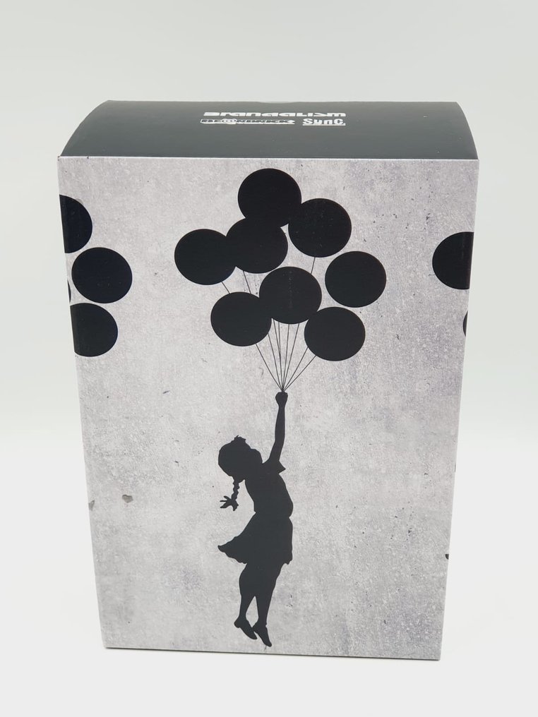 Banksy x Brandalism x Medicom Toy Be@rbrick - Flying Balloon Girl (Banksy) 400% & 100% Bearbrick 2021 #2.1