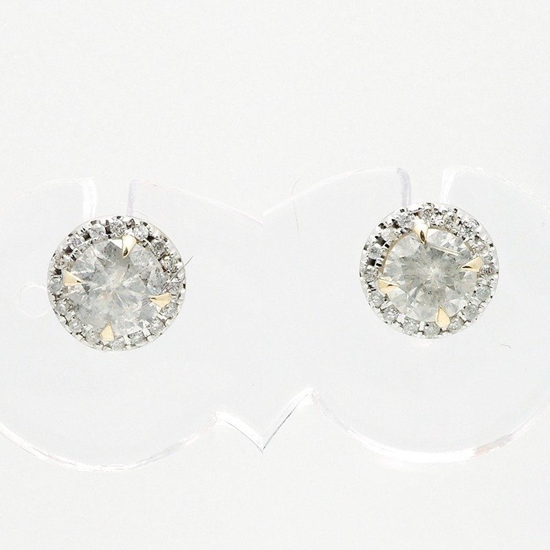 Ohrringe - 14 kt Gelbgold -  1.57ct. tw. Diamant  (Natürlich) - Diamant #1.2