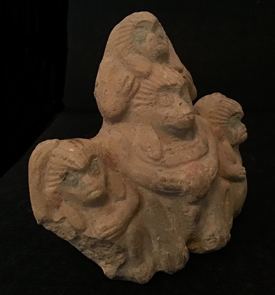 Mayan Alfarería Conjunto figurativo con monos. #2.1