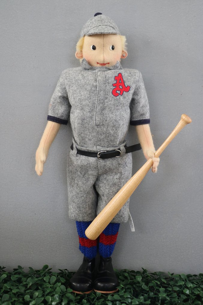 Steiff: Baseball speler, vilten figuur, 1995. - Αρκουδάκι - 1990-2000 - Γερμανία #1.0