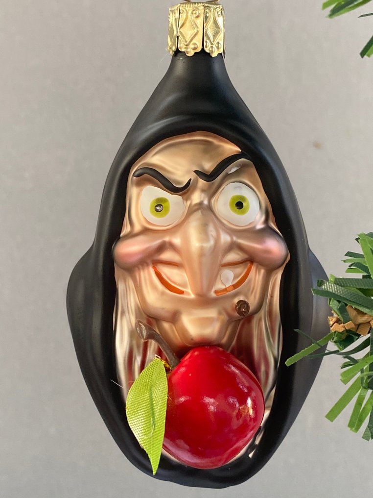 Brigitte Neumann-Blech: heks van Sneeuwwitje, appeltje? - 聖誕小飾品 Inge-Glas Neustadt (2) - 玻璃 #1.0