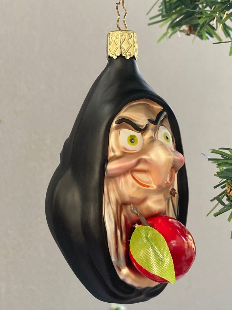 Brigitte Neumann-Blech: heks van Sneeuwwitje, appeltje? - 聖誕小飾品 Inge-Glas Neustadt (2) - 玻璃 #4.3