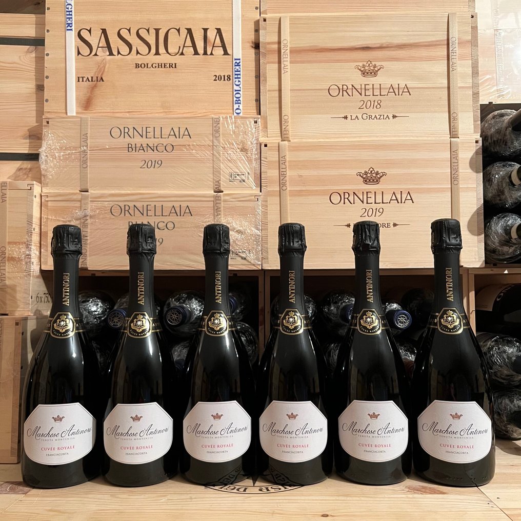 Marchesi Antinori, Marchesi Antinori,  Tenuta Montenisa Cuvee Royale - Franciacorta - 6 Garrafas (0,75 L) #1.0