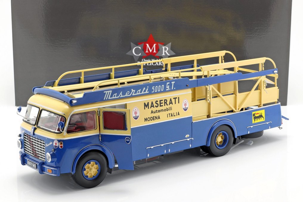 CMR Classic Model Replicars 1:18 - Modellino di camion - Fiat-Bartoletti Tipo 642 RN2 Maserati Racing Car Transporter 1957 #4.3