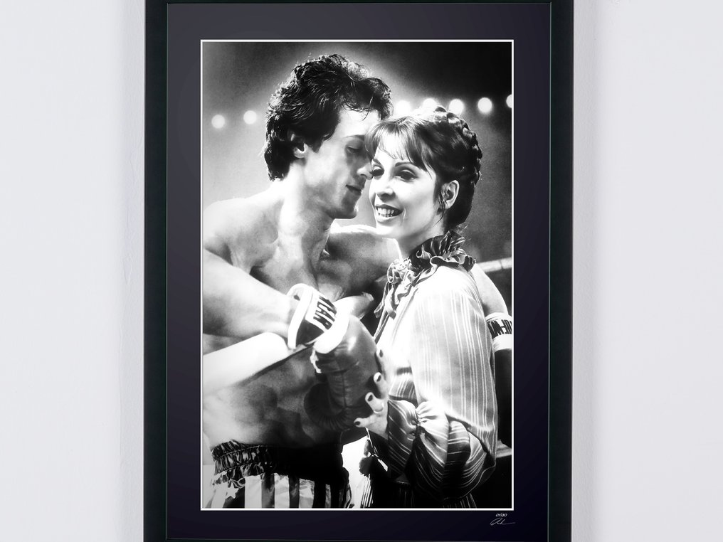Rocky III (1982) - Sylvester Stallone and Talia Shire - Fine Art Photography - Luxury Wooden Framed 70X50 cm - Limited Edition Nr 03 of 30 - Serial ID 19066 - Original Certificate (COA), Hologram - 100% New. Shipping Reduction from 3 items #3.2