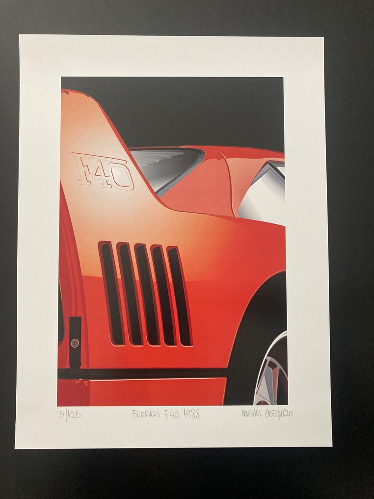 Lithography - F40 - Ferrari - NO ENVIO A CANARIAS #4.3
