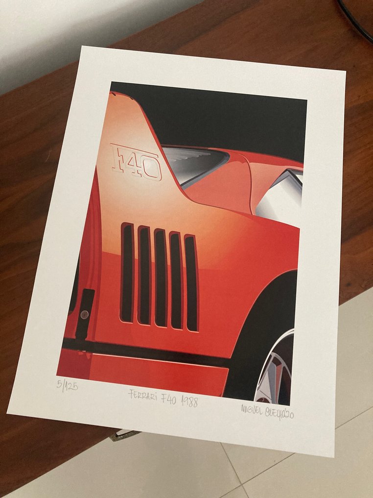 Lithography - F40 - Ferrari - NO ENVIO A CANARIAS #3.2