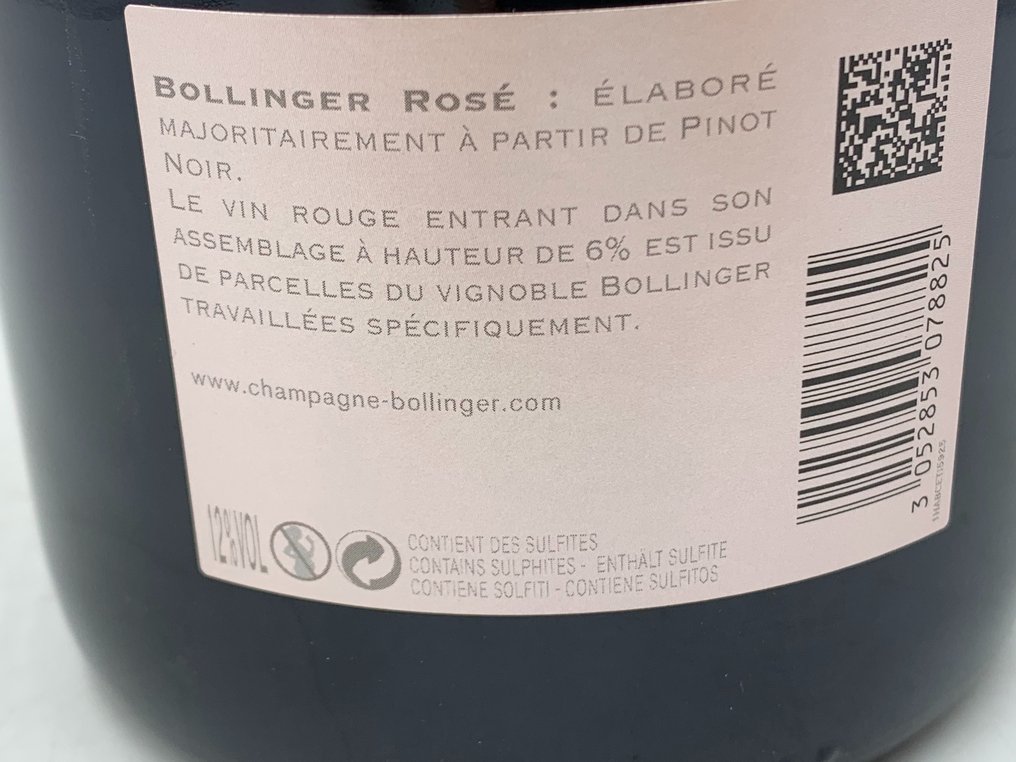 Bollinger, Rosé - Champagne Brut - 1 Magnum (1,5 L) #3.1